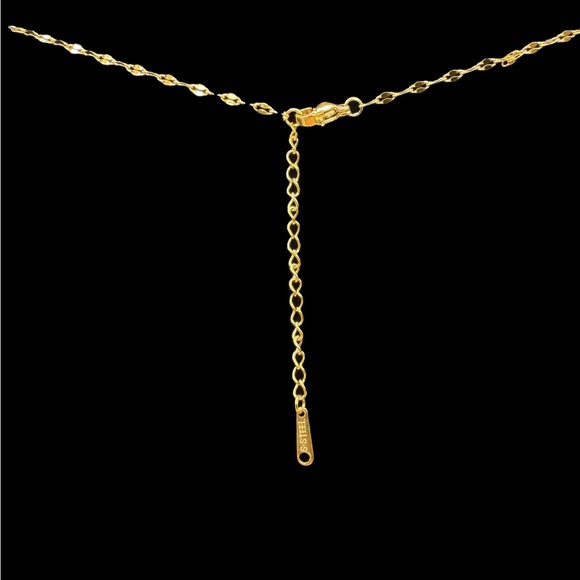 Flower and Pearl Enamel Pendant Necklace with Pearl Accent - Picture 6 of 16